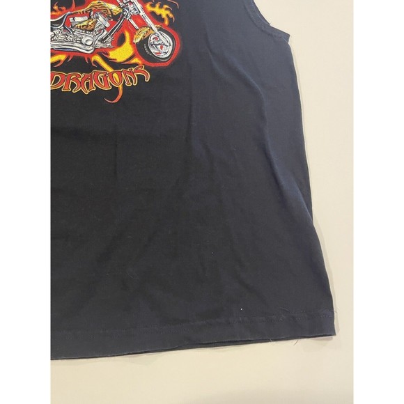 Vintage Coast 2 To Coast Choppers Twin Dragons Motorcycle T Shirt Sleeveless - Picture 5 of 15